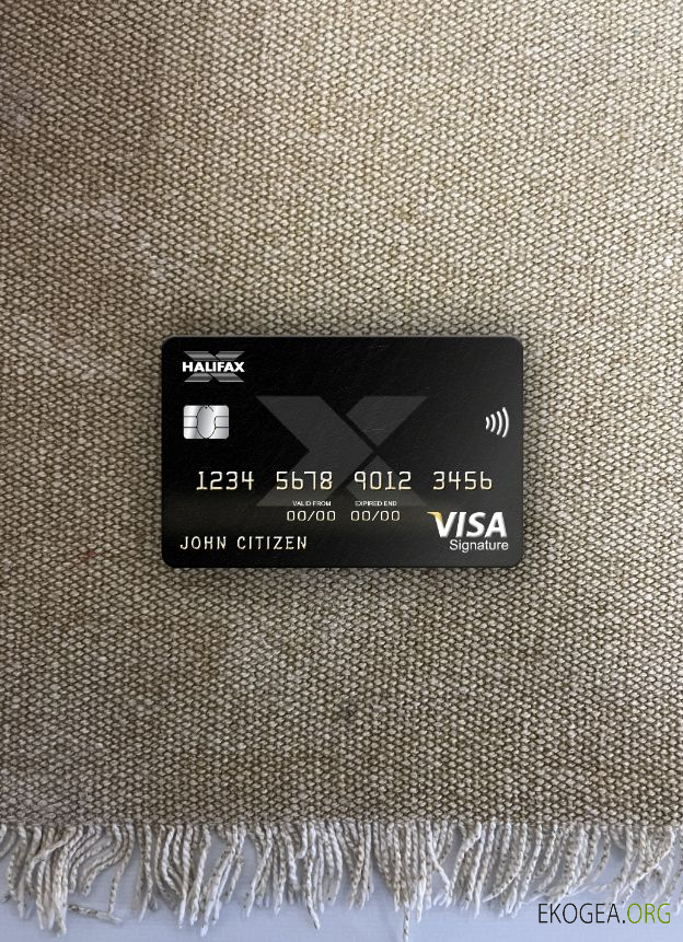 Royaume , Uni Halifax Bank Visa Signature Card Photolook , avant